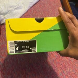 Nike Dunk Low Retro Yellow and Green Box